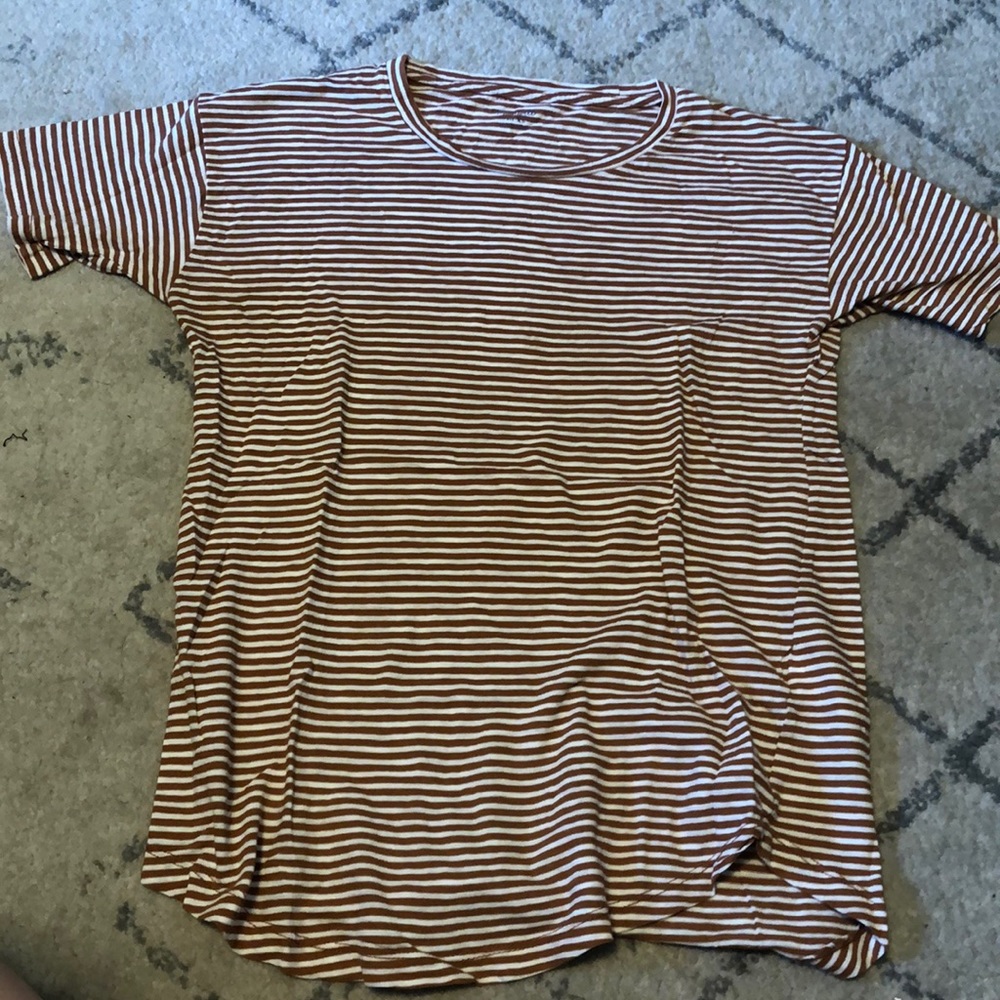MADEWELL striped cotton whisper t